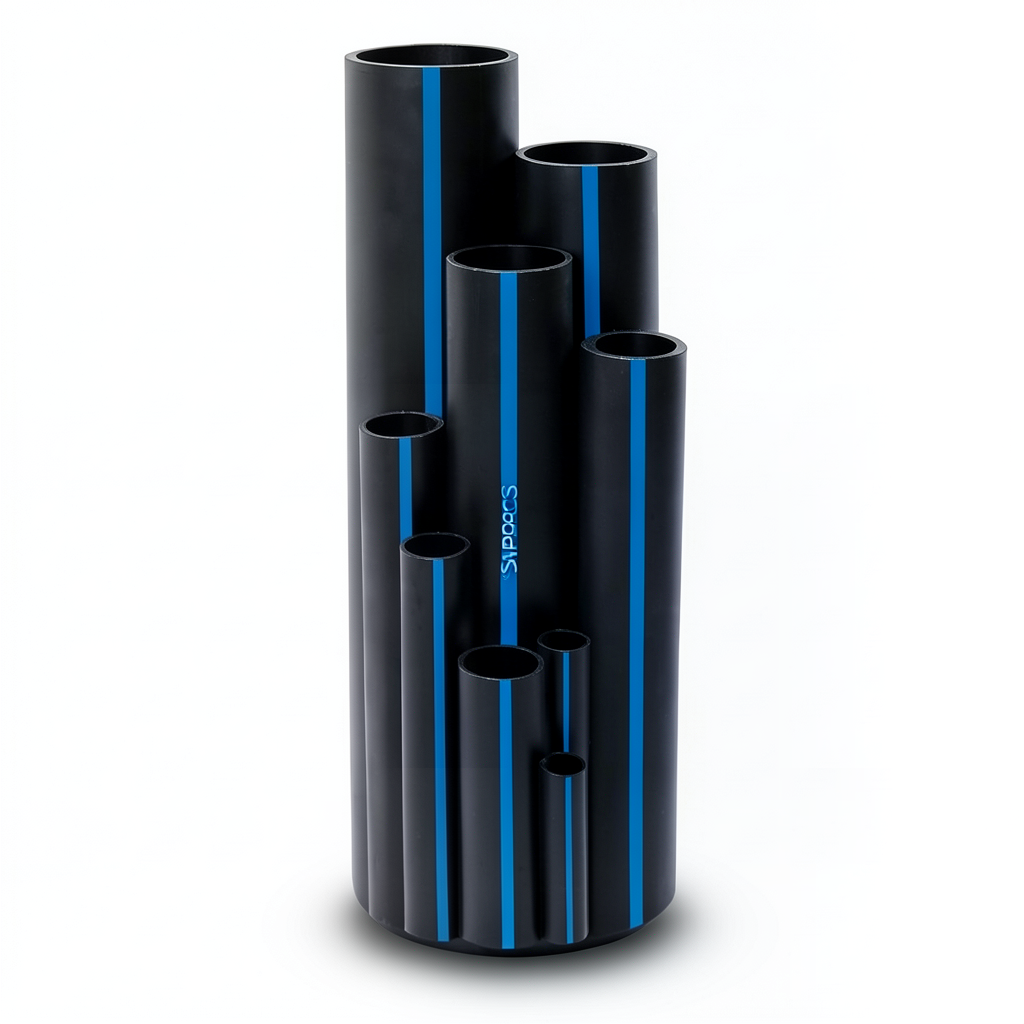 أنابيب HDPE سابكو PE 100 ضغط 16 بار قطر خارجي 180 مم سمك 16.4 مم لون اسود | سابكو