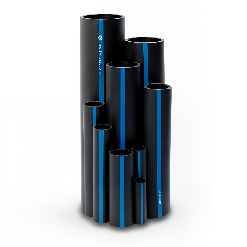 مواسير HDPE سابكو PE 100 ضغط 16 بار قطر خارجي 200 مم سمك 18.2 مم لون اسود | سابكو