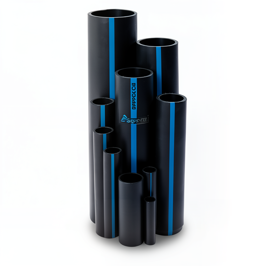 مواسير HDPE سابكو PE 100 ضغط 16 بار قطر خارجي 225 مم سمك 20.5 مم لون اسود | سابكو