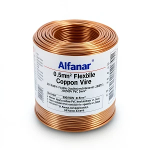 Alfanar 0.5mm² Flexible Copper Wire 300/500V PVC Heat Resistant, 300ft | Al Fanar
