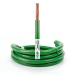 120mm2 Single Core Stranded Wire CU/PVC, 450/750 volts, Green Color | Jeddah Cables Company
