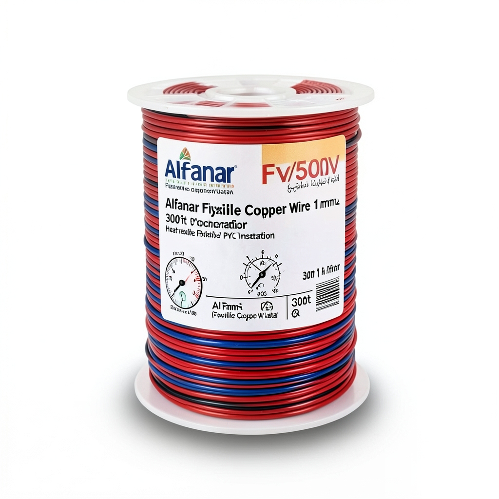 Alfanar Flexible Copper Wire 1mm2 300/500V PVC Insulation 300ft | Al Fanar