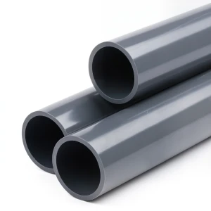انابيب بلاستيك UPVC ضغط 15 بار مقاس 2 1/2 إنش سمك 5.5 ملم لون رمادي غامق