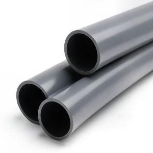 UPVC Plastic Pipe PN 15 Bar Size 3 inch Thickness 6.6 mm Dark Gray