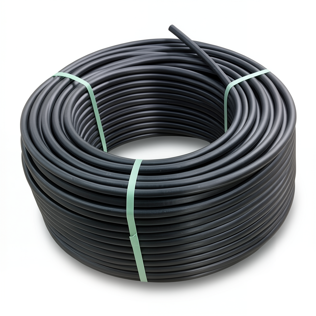 HDPE Plastic Coil Pipe Nominal Pressure 19.2 Bar PE100 50 mm SDR 7.4 Black