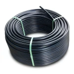 لفة أنابيب بلاستيك HDPE ضغط 19.2 بار PE 100 قطر خارجي 63 مم SDR 7.4 لون أسود