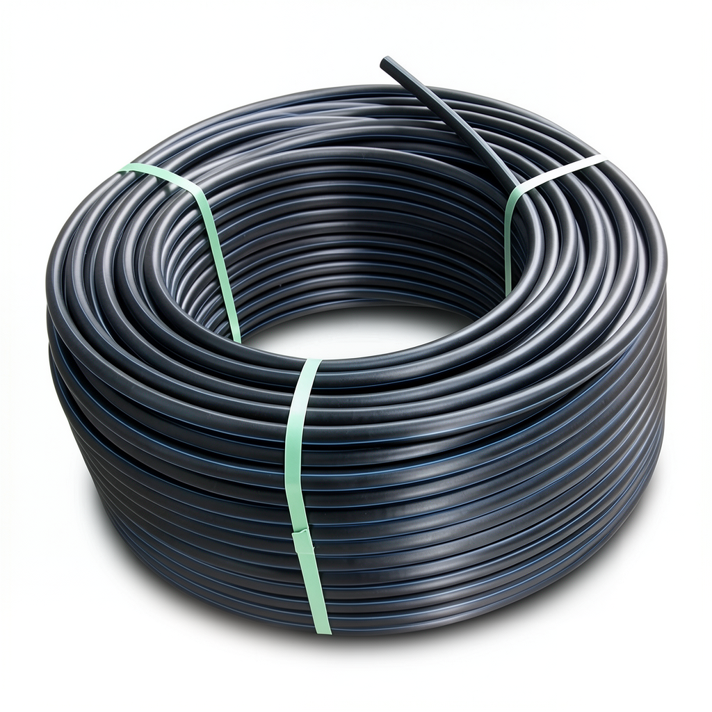 لفة أنابيب بلاستيك HDPE ضغط 19.2 بار PE 100 قطر خارجي 63 مم SDR 7.4 لون أسود
