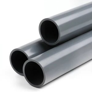 انابيب بلاستيك UPVC ضغط 15 بار مقاس 5 إنش سمك 10.4 ملم لون رمادي غامق