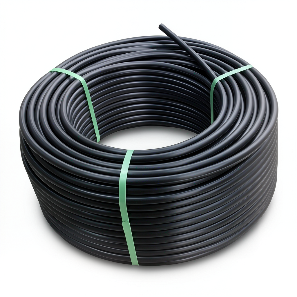 HDPE Plastic Coil Pipe Nominal Pressure 19.2 Bar PE 100 OD 160 mm SDR 7.4 Black