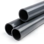 انابيب بلاستيك UPVC ضغط 15 بار مقاس 4 إنش سماكة 8.4 مم لون رمادي غامق