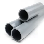 أنابيب بلاستيك UPVC كلاس 0 مقاس 5 إنش سماكة 3.1 مم لون رمادي