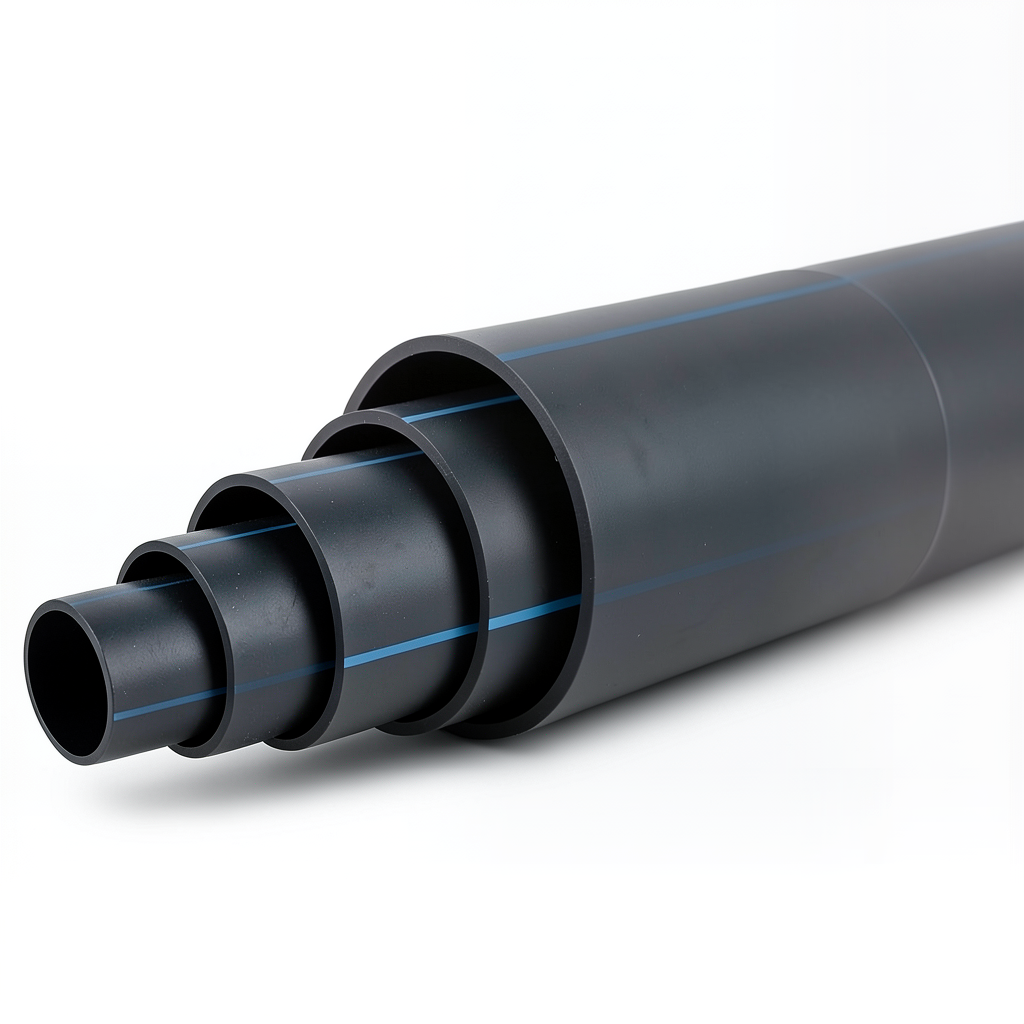 HDPE Polyethylene Pipe Nominal Pressure 9.9 Bar PE 100 OD 250 mm SDR 13.6 Black