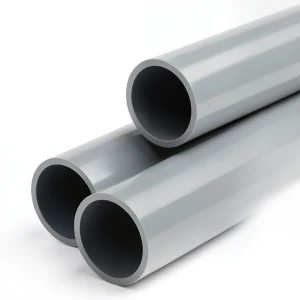 UPVC Plastic Pipe Class 0 Size 8 inch Thickness 3.7 mm Gray Color