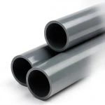 انابيب بلاستيك UPVC ضغط 15 بار مقاس 8 إنش سماكة 14.5 ملم لون رمادي غامق