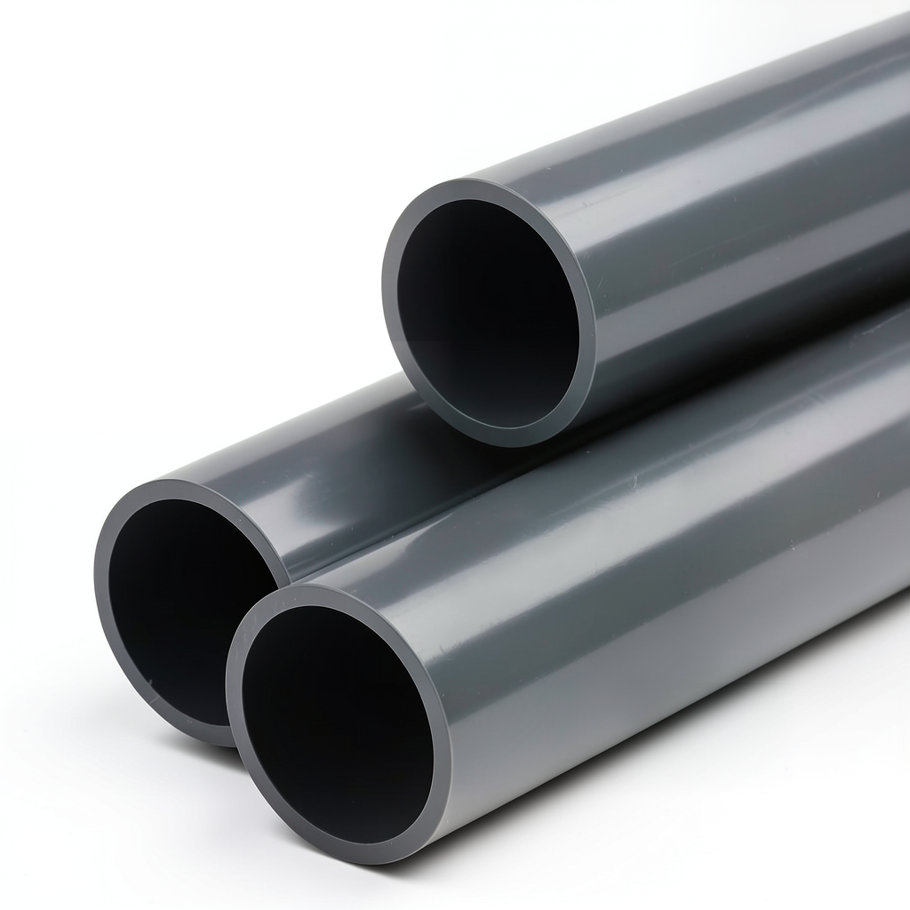 UPVC Plastic Pipe Class 6 Size 1 inch Thickness 4 mm Dark Gray