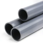 انابيب بلاستيك UPVC كلاس 6 مقاس 1/4 1 إنش سمك 4.2 مم لون رمادي غامق