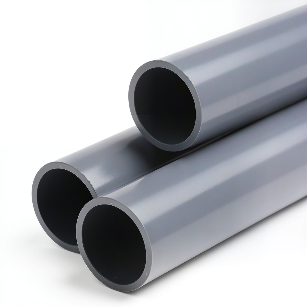 UPVC Plastic Pipe Class 6 Size 1 1/4 inch Thickness 4.2 mm Dark Gray
