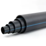 HDPE Polyethylene Pipe Nominal Pressure 9.9 Bar PE 100 OD 250 mm SDR 13.6 Black