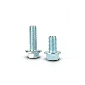 Grade 10.9 Zinc-Plated Hex Flange Bolts with Anti-Slip Texture
