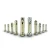 4-Pack Heavy-Duty Carbon Steel Anchor Bolts with Zinc Coating - Image 1