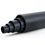HDPE Polyethylene Pipe 12.5 Bar Nominal Pressure, 180 mm OD, SDR 11, Black
