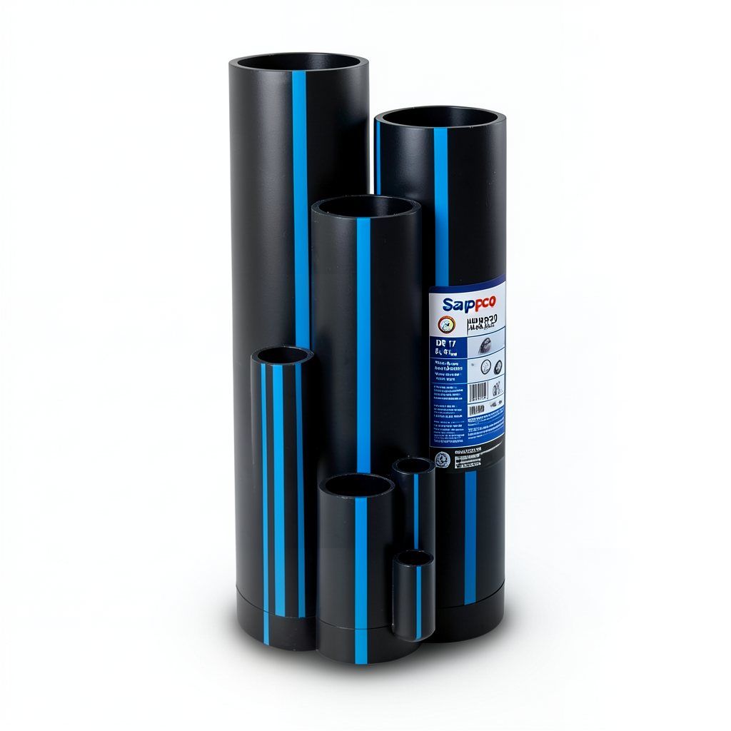 مواسير HDPE سابكو DR 17 ضغط 8.6 بار مقاس 90 مم سمك 5.3 مم لون اسود | سابكو