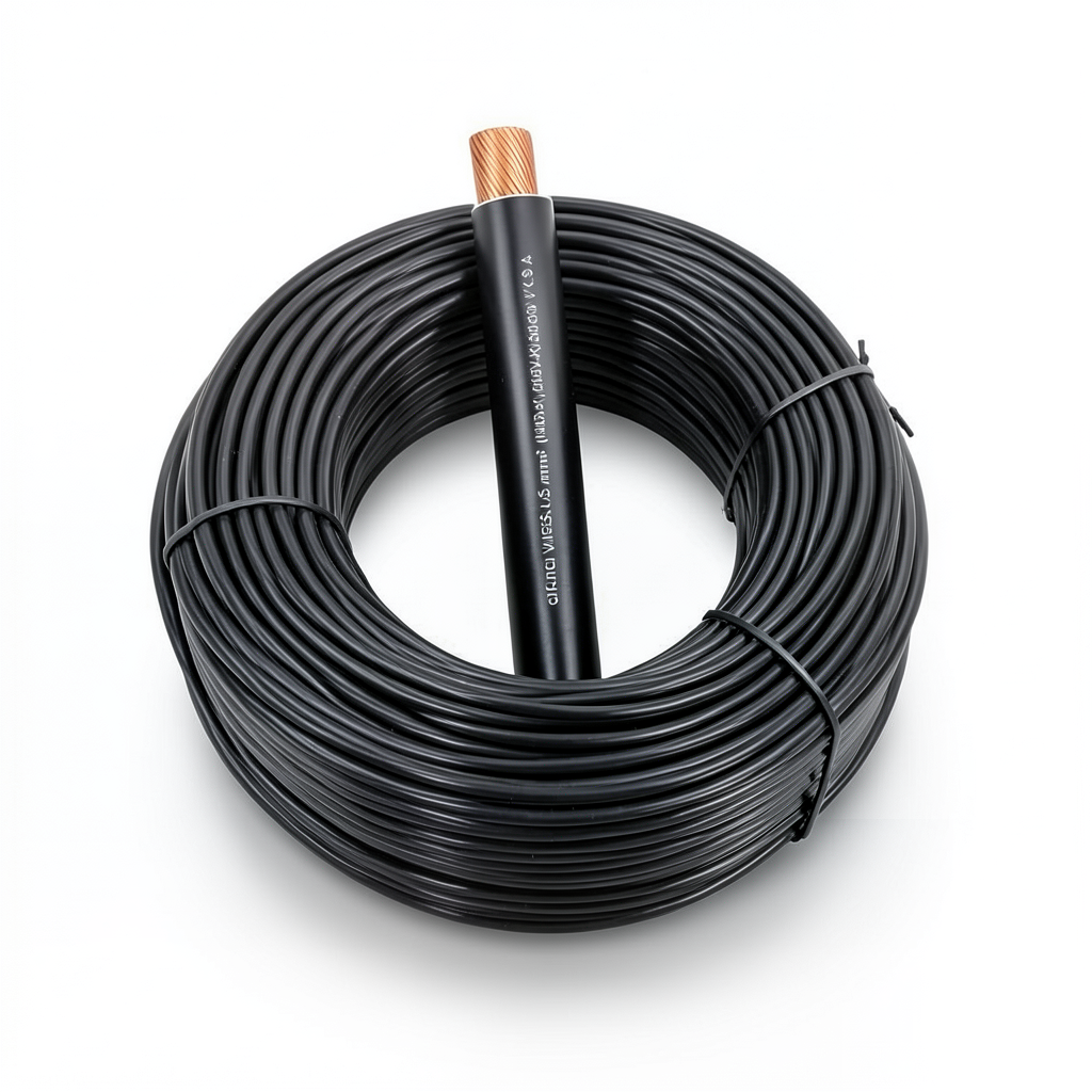 لفة سلك مرن نحاس مقاس موصل 6mm، 450/750V، معزول PVC مقاوم للحرارة، أسود | شركة الفنار