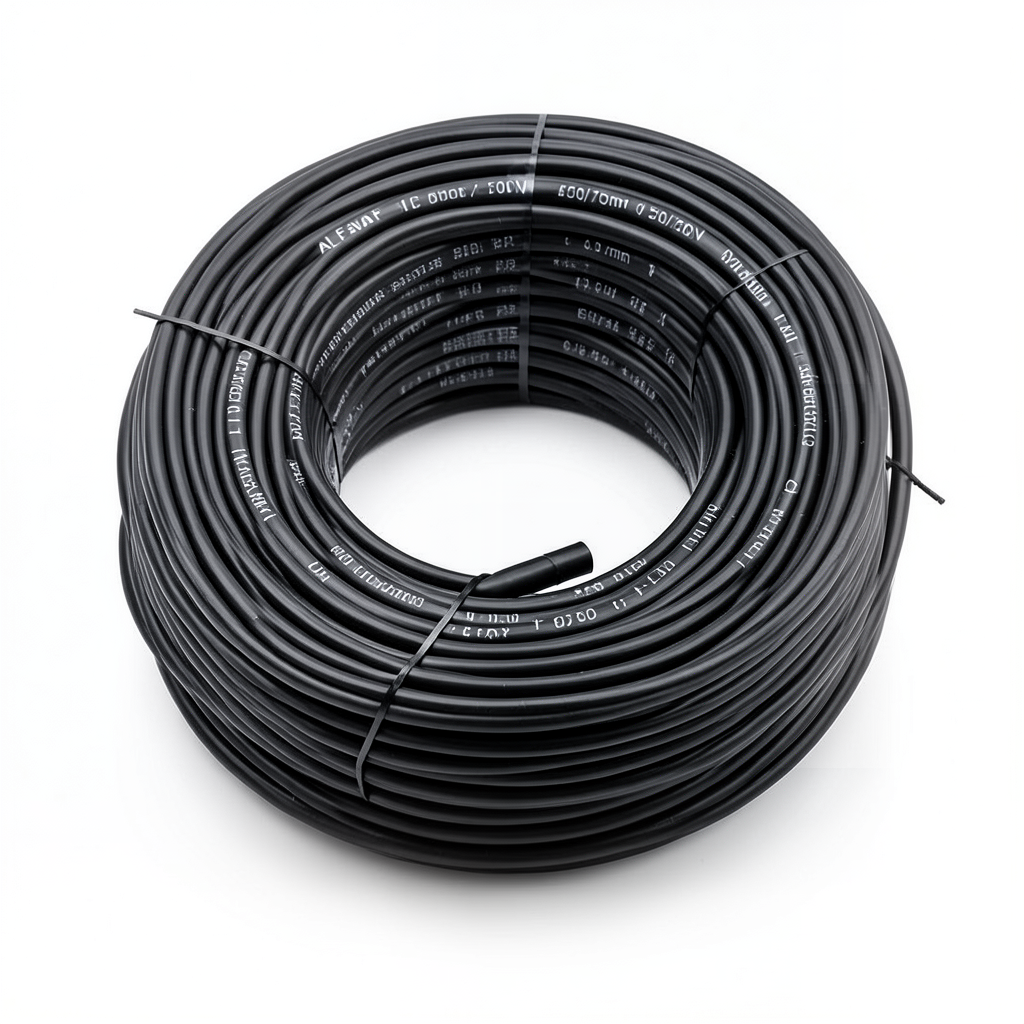 سلك كهربائي نحاس مرن مقاس 10mm، 450/750 فولت، عزل PVC مقاوم للحرارة، أسود | شركة الفنار