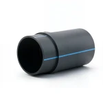 HDPE Polyethylene Pipe PN 9.9 Bar PE 100, 500 mm Diameter, SDR 13.6, Black