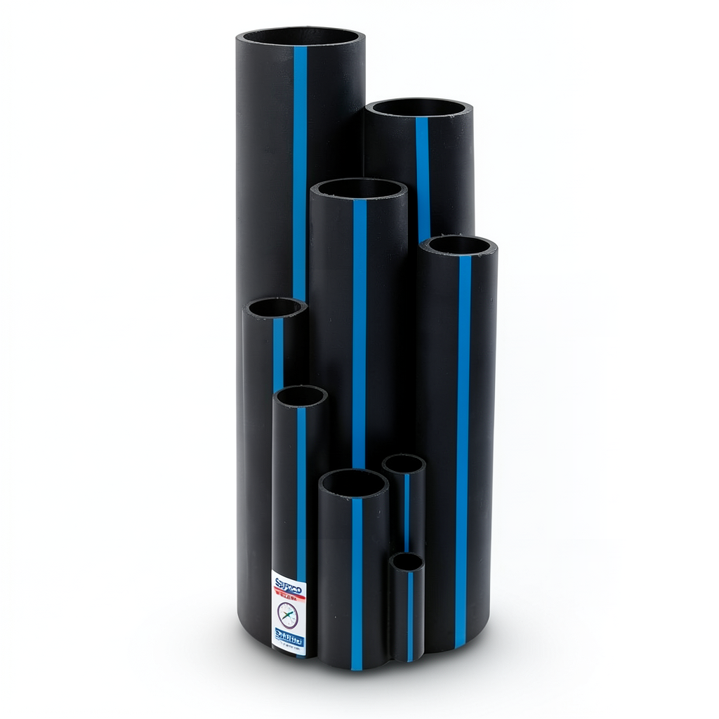 أنابيب HDPE سابكو DR 17 ضغط 8.6 بار مقاس 280 مم سمك 16.5 مم لون اسود | سابكو