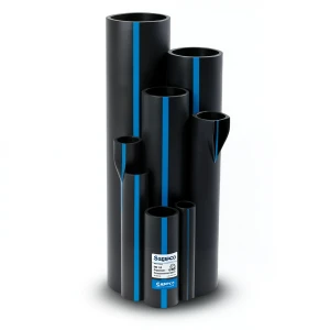 Sappco HDPE Pipes PE 100 Pressure 16 Bar Outside Diameter 250 mm Thickness 22.7 mm Black Color | SAPPCO