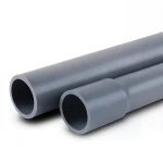UPVC Pipes Nominal Pressure 6 Bar Outer Diameter 40 mm Thickness 1.80 mm Gray