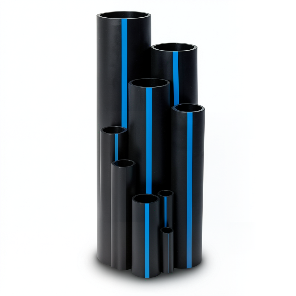 أنابيب HDPE سابكو DR 21 ضغط 6.9 بار مقاس 110 مم سمك 5.2 مم لون اسود | سابكو