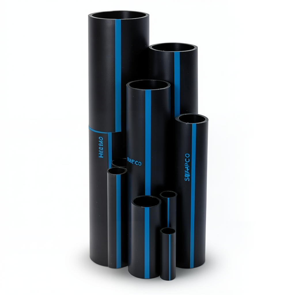 مواسير HDPE سابكو DR 21 ضغط 6.9 بار مقاس 160 مم سمك 7.6 مم لون اسود | سابكو
