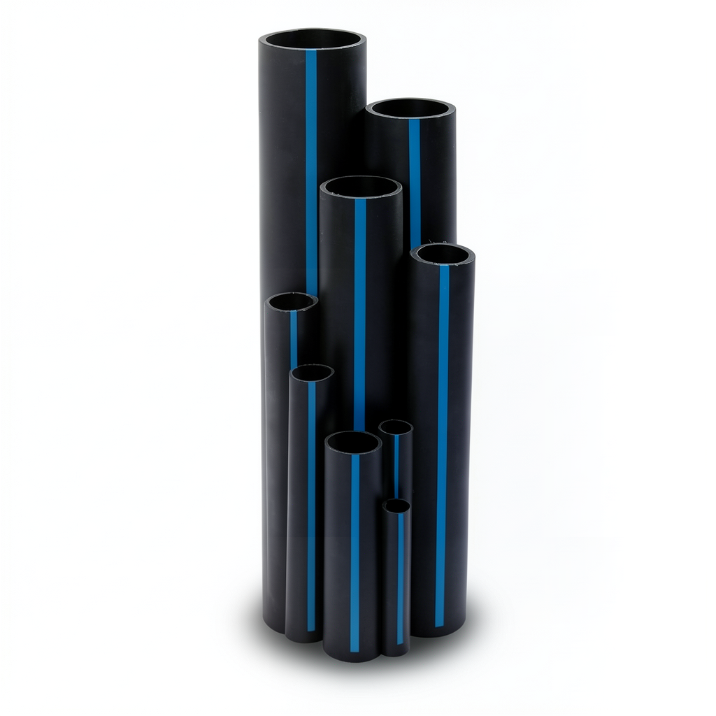 Sappco HDPE Pipe DR 21 PN 6.9 Bar Size 200 mm Thickness 9.5 mm Black | SAPPCO