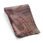 Leaf Patterned Wallpaper 10 m x 0.53 m Multicolor