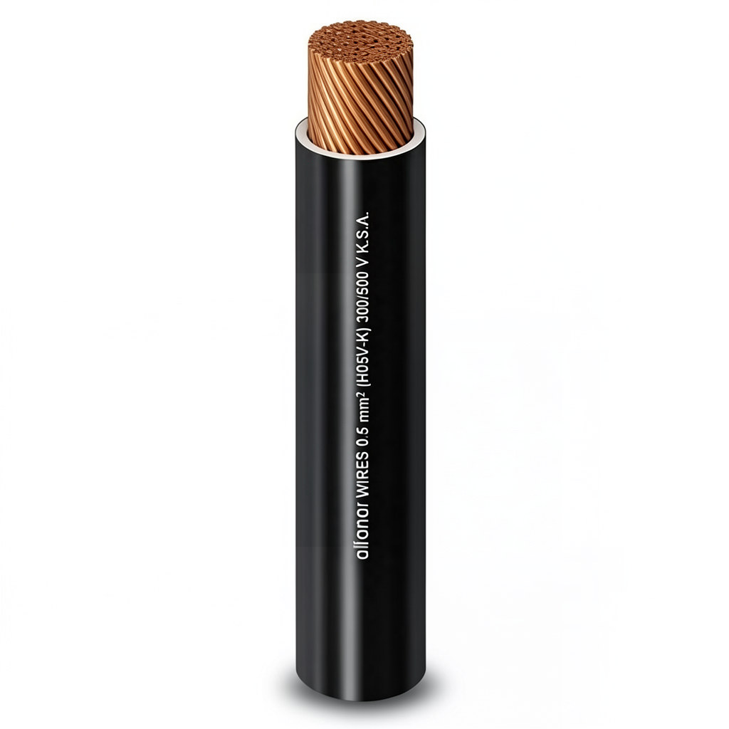 Flexible Copper Electric Wire Conductor 120mm2 450/750V Heat Resistant PVC Black | Al Fanar