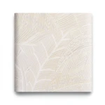 Leaf Patterned Wallpaper Pale Beige 10 m x 0.53 m, Model 221312