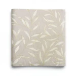 Leaf Patterned Wallpaper 10 m x 0.53 m Beige, Model 221322