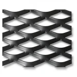 Hot Rolled Black Steel Expanded Metal Mesh Thickness 2.8 mm Width 1.22 m Length 2 m