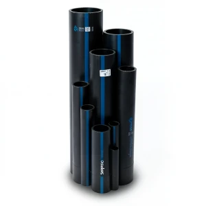 أنابيب HDPE سابكو DR 17 ضغط 8.6 بار مقاس 200 مم سماكة 11.8 مم لون أسود | سابكو