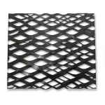 Hot Rolled Black Steel Expanded Metal Mesh Thickness 2.8 mm Width 1.22 m Length 1 m