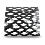 Hot Rolled Black Steel Expanded Metal Mesh Thickness 2.8 mm Width 1.22 m Length 5 m