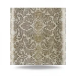 Italian Wallpaper Dark Beige Color Classic Design, Size 10mx0.70m, Model RC18042