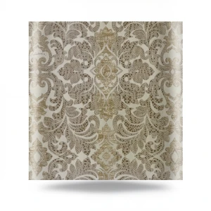 Italian Wallpaper Dark Beige Color Classic Design, Size 10mx0.70m, Model RC18042