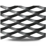 Hot Rolled Black Steel Expanded Metal Mesh Thickness 2.8 mm Width 1.22 m Length 3 m