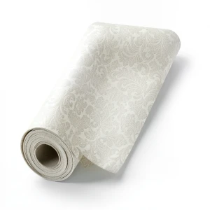 Italian Wallpaper Pale Beige Color Classic Design, Size 10m x 0.70m