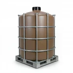 1000L UV-Stabilised HDPE Water Tank with Galvanised Steel Cage