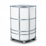 1000 L UV-Stabilised HDPE Water Storage Tank with Galvanised Cage
