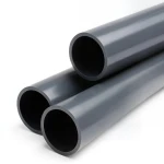 انابيب بلاستيك UPVC ضغط 15 بار مقاس 4 إنش سماكة 8.4 مم لون رمادي غامق